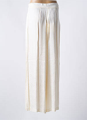 Pantalon large fermeture zip latéral taille normale beige KOCCA femme