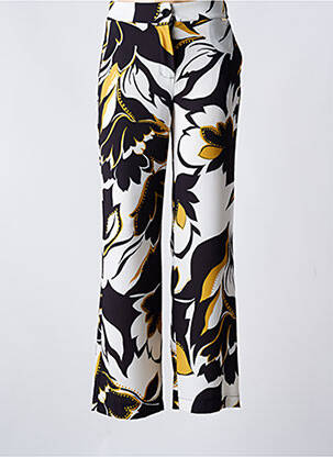 Pantalon droit tissage crêpe taille haute noir KOCCA femme