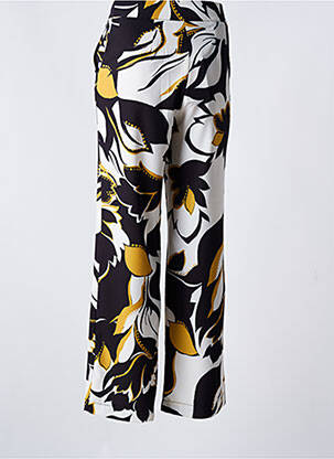 Pantalon droit tissage crêpe taille haute noir KOCCA femme