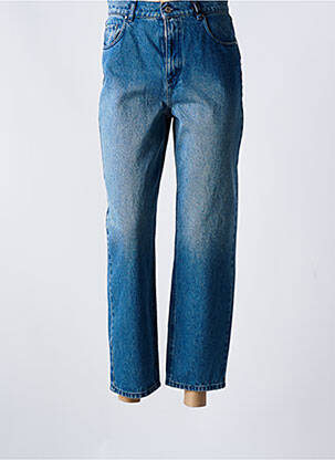 Jeans coupe droite taille haute taille haute bleu IKKS femme