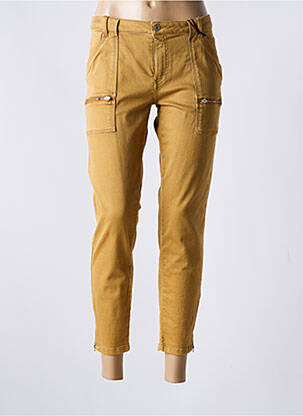 Pantalon 7/8 stretch taille normale beige IKKS femme