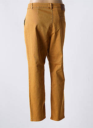 Pantalon chino taille basse taille basse jaune ONE STEP femme