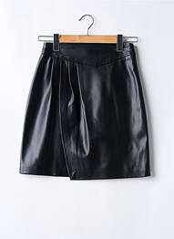 Jupe courte coupe droite noir SUNCOO femme