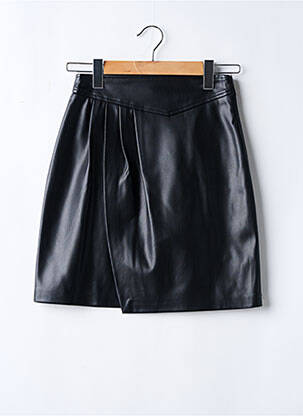Jupe courte coupe droite noir SUNCOO femme