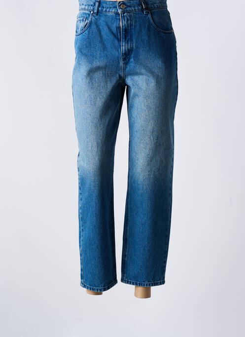 Jeans coupe droite taille haute taille haute bleu IKKS femme
