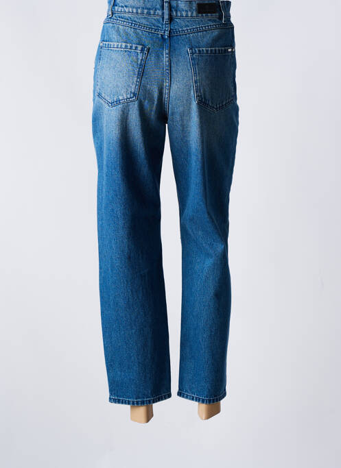 Jeans coupe droite taille haute taille haute bleu IKKS femme