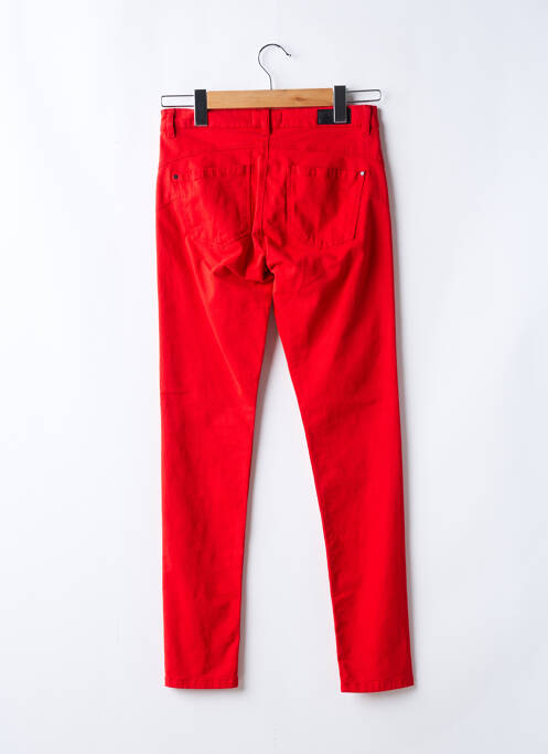 Jeans coupe slim rouge ONE STEP pour femme