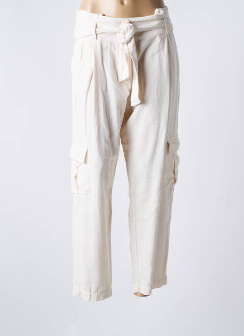 Pantalon cargo beige IKKS pour femme