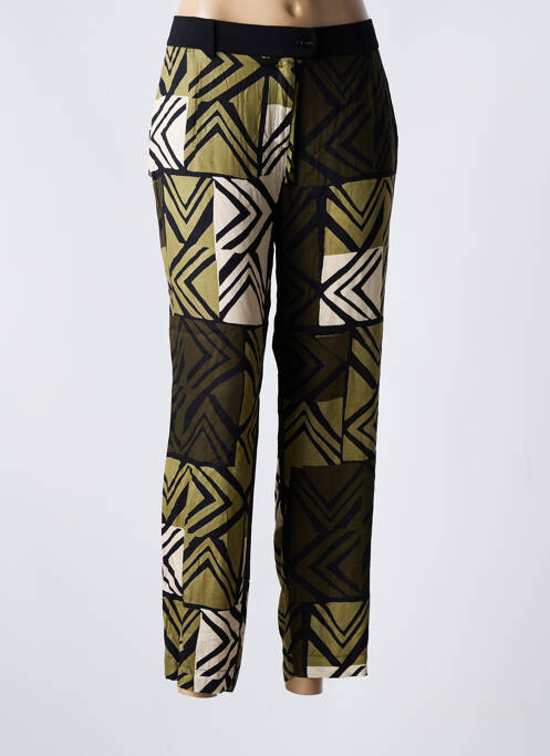 Pantalon droit vert PAZ TORRAS pour femme