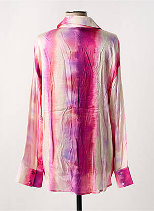 Chemisier imprimé fantaisie manches longues violet SUNCOO femme