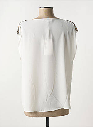 Top coupe fluide manches courtes blanc KOCCA femme