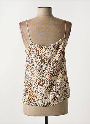 Top imprimé fantaisie fines bretelles beige KOCCA femme