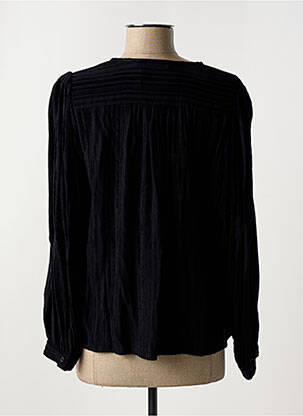 Chemisier coupe fluide manches longues noir LA FEE MARABOUTEE femme