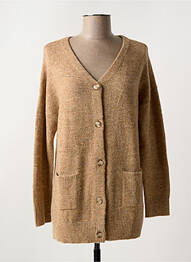 Gilet manches longues stretch beige DIPLODOCUS femme