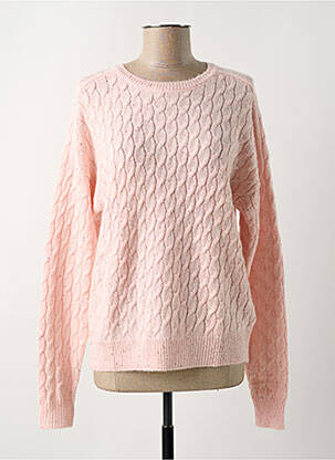 Pull coupe cintrée manches longues rose KOCCA femme