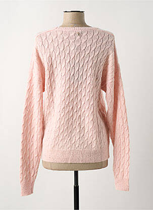 Pull coupe cintrée manches longues rose KOCCA femme