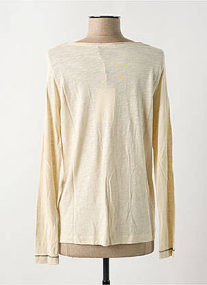 Top coupe cintrée manches longues beige DIPLODOCUS femme