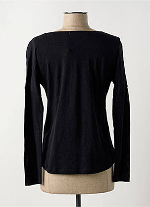 Top coupe cintrée manches longues noir LE BOUDOIR D'EDOUARD femme