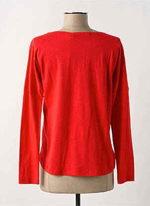 Top coupe cintrée manches longues rouge LE BOUDOIR D'EDOUARD femme