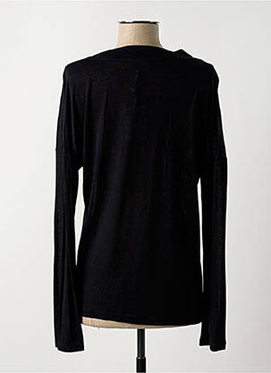 Top coupe cintrée manches longues noir LE BOUDOIR D'EDOUARD femme