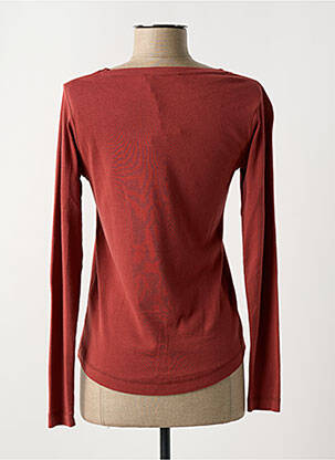 Top coupe cintrée manches longues marron DIPLODOCUS femme