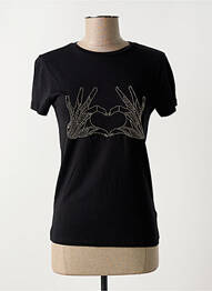Top manches courtes manches courtes noir IKKS femme