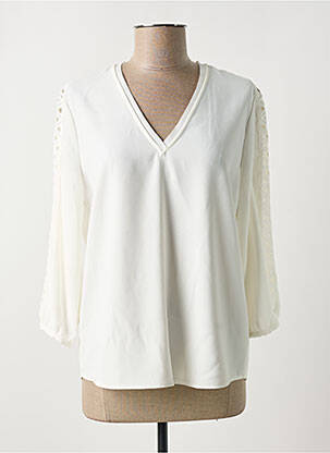 Blouse manches 3/4 manches 3/4 blanc IKKS femme