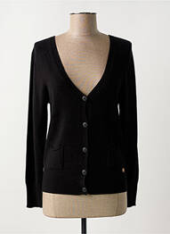 Gilet manches longues coupe cintrée noir LE BOUDOIR D'EDOUARD femme