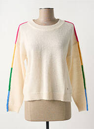 Pull col rond manches longues beige DIPLODOCUS femme