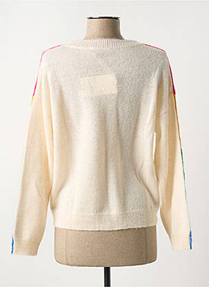 Pull coupe droite manches longues beige DIPLODOCUS femme