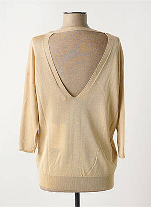 Pull col v manches 3/4 or KOCCA femme
