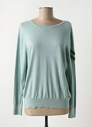 Pull col rond manches longues bleu IKKS femme