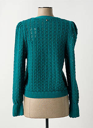 Gilet manches longues coupe cintrée vert ONE STEP femme