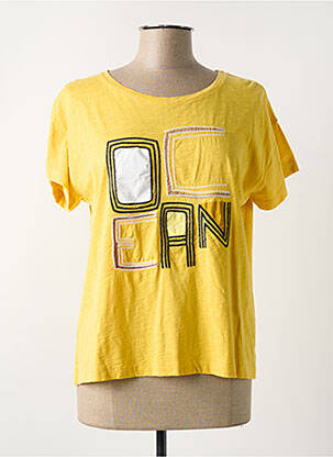 Top manches courtes manches courtes jaune MAT DE MISAINE femme