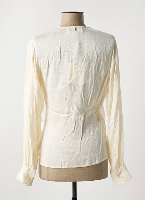 Gilet cache-cœur beige KOCCA femme