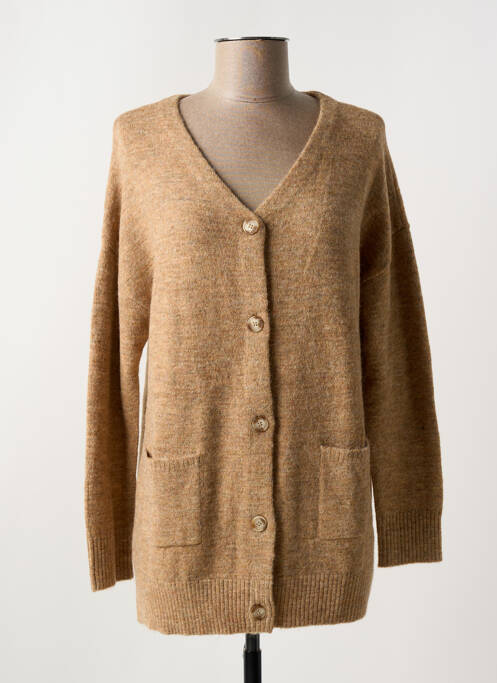 Gilet manches longues beige DIPLODOCUS pour femme