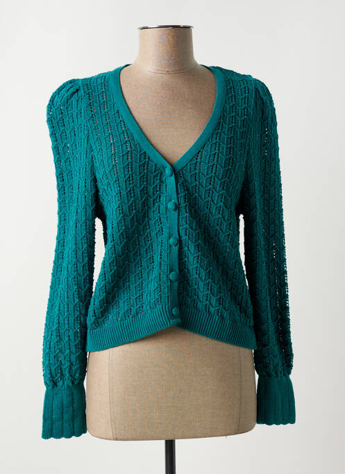 Gilet manches longues vert ONE STEP pour femme