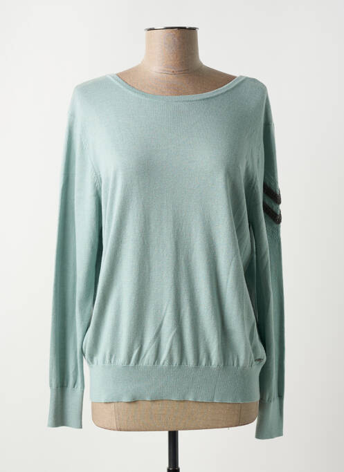 Pull col rond manches longues bleu IKKS femme