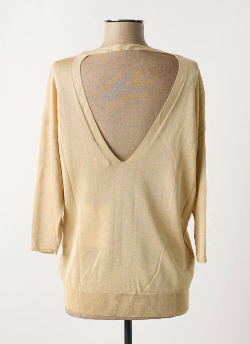 Pull col v manches 3/4 or KOCCA femme