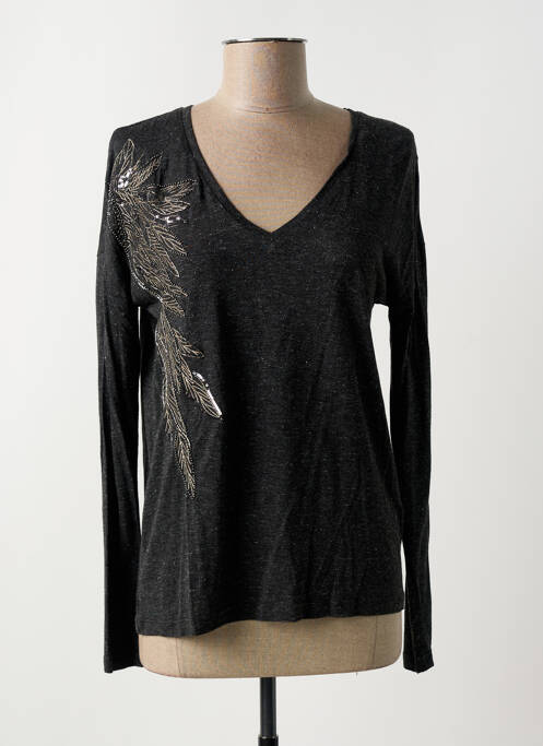 Top gris IKKS pour femme