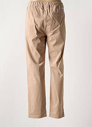 Pantalon droit stretch taille normale beige REIKO femme