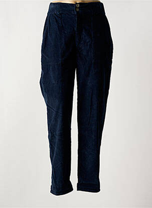 Pantalon droit stretch taille normale bleu REIKO femme