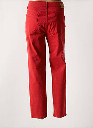 Pantalon slim tissage popeline taille normale rouge MAT DE MISAINE femme