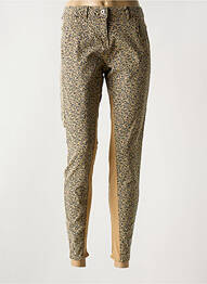 Pantalon slim taille basse taille basse marron SANDWICH femme