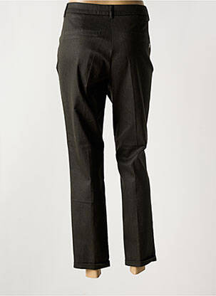 Pantalon chino tissage popeline taille normale noir DIPLODOCUS femme