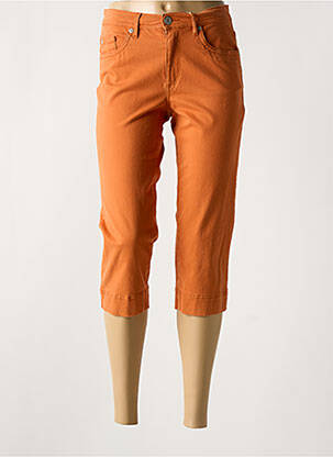 Pantacourt stretch taille normale orange MAT DE MISAINE femme