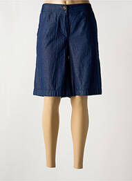 Bermuda taille élastique taille normale bleu LE BOUDOIR D'EDOUARD femme