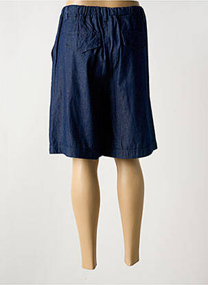 Bermuda taille élastique taille normale bleu LE BOUDOIR D'EDOUARD femme
