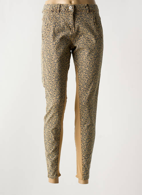 Pantalon slim marron SANDWICH pour femme