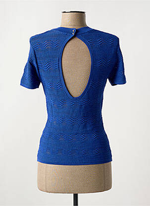 T-shirt stretch manches courtes bleu IKKS femme